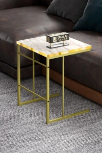 ORTA SEHPA VE ZİGON SEHPA SOLO SET GOLD EFES