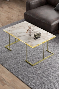 ORTA SEHPA VE ZİGON SEHPA SOLO SET GOLD EFES