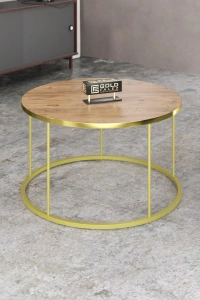 ORTA SEHPA VE ZİGON SEHPA TERRA SET GOLD ANTRASİT CEVİZ