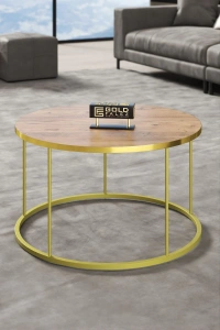ORTA SEHPA VE ZİGON SEHPA TERRA SET GOLD CEVİZ