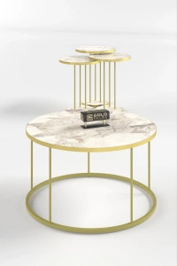 ORTA SEHPA VE ZİGON SEHPA TERRA SET GOLD EFES