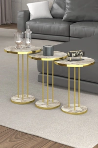 ORTA SEHPA VE ZİGON SEHPA TERRA SET GOLD EFES