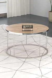 ORTA SEHPA VE ZİGON SEHPA TERRA SET GÜMÜŞ ANTRASİT CEVİZ