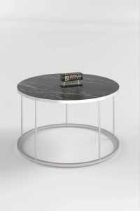 ORTA SEHPA VE ZİGON SEHPA TERRA SET GÜMÜŞ BENDİR