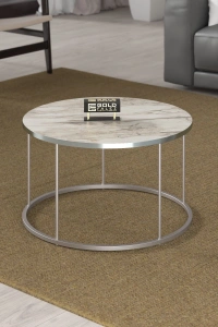 ORTA SEHPA VE ZİGON SEHPA TERRA SET GÜMÜŞ EFES