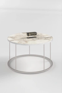 ORTA SEHPA VE ZİGON SEHPA TERRA SET GÜMÜŞ EFES