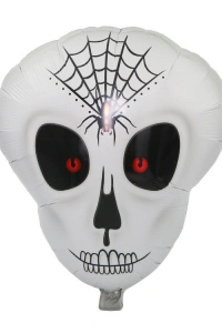 Örümcek Ağ Desenli İskelet Folyo Balon