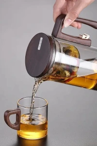 Otomatik Cam Demlik Ve 2li Bardak Seti