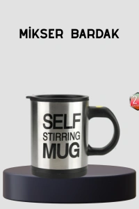 Otomatik Karıştıran Akıllı Kupa – Paslanmaz Çelik, Isı Korumalı