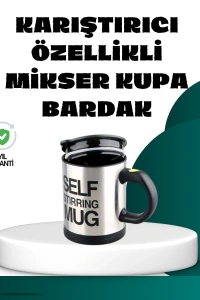 Otomatik Karıştırmalı Termos Kupa | Ergonomik Tasarım