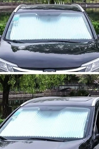 Otomatik Makaralı Oto Ön Cam Güneşlik