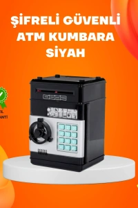 Otomatik Para Çeken Şifreli ATM Tasarımlı Kumbara