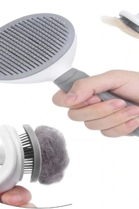 Otomatik Temizlenen Evcil Hayvan Tarağı Gri