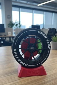 Otomobil Jant Görünümlü Ofis Masa Dekoru Hediye Seçeneği