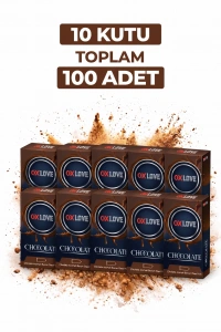 OxLove Chocolate Aromalı Prezervatif 10lu 10 Kutu