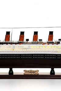 Özel Tasarım Ahşap Işıklı Titanik Gemi - Model 2