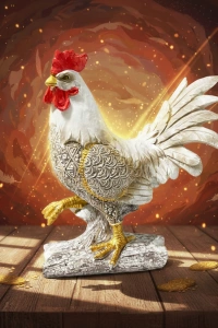 Özel Tasarım Polyester Horoz Figürü
