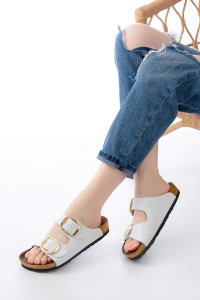 P-101 Beyaz Günlük Kadın Terlik