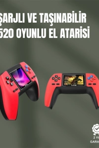 P5 GamePad Retro Konsol – Nostaljik Oyun Deneyimi, 520 Klasik Oyun Seçeneği