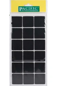 Pacific 6035 BL Yapışkanlı Keçe  35 mm X 35 mm Siyah