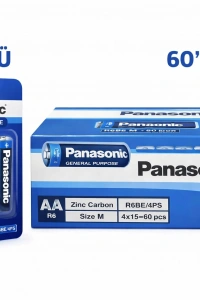 Panasonic AA Kalem Pil Zinc Carbon R6 1.5V General Purpose 4lü 1Paket
