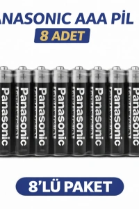 Panasonic AAA R03 İnce Pil Zinc Carbon Extra Heavy Duty 2’li 4 Paket