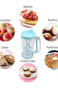Pancake Machine Mikser Krep Makinesi Hamur Dağıtıcı Mekanizmalı