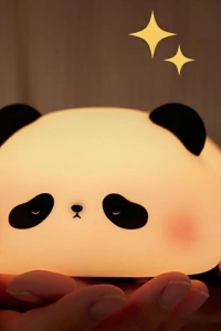 Panda Tasarımlı Renk Değiştirebilen Dokunmatik Gece Lambası