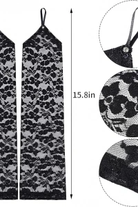 Parmak Askılı Zarif Dantel Eldiven