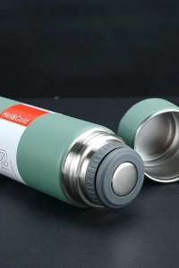 Paslanmaz Çelik Bardaklı Termos Seti 500 ML