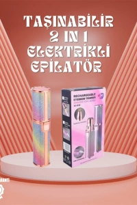Paslanmaz Çelik Bıçaklı USB Epilatör – Kaş, Üst Dudak ve Çene Tüy Temizleyici
