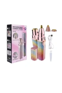 Paslanmaz Çelik Bıçaklı USB Epilatör – Kaş, Üst Dudak ve Çene Tüy Temizleyici