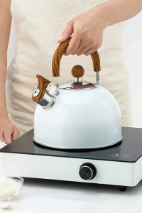 Paslanmaz Çelik Demlik Beyaz Renk