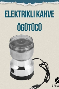 Paslanmaz Çelik Elektrikli Kahve Değirmeni | Sessiz, Hızlı, Çok Amaçlı Öğütücü (200W)