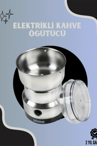 Paslanmaz Çelik Elektrikli Kahve Değirmeni | Sessiz, Hızlı, Çok Amaçlı Öğütücü (200W)