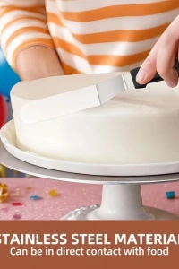 Paslanmaz Çelik L Tipi Pastacı Spatulası