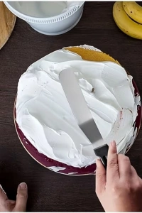 Paslanmaz Çelik L Tipi Pastacı Spatulası