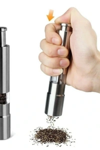 Paslanmaz Çelik Otomatik Basmalı Baharat Öğütücü