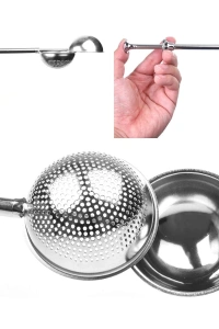 Paslanmaz Çelik Pratik Çay Süzgeci