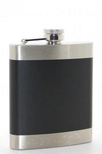 Paslanmaz Çelik Tekli 7 Oz Matara Siyah