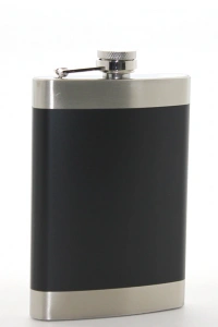 Paslanmaz Çelik Tekli 9 Oz Matara Siyah Renk