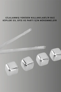 Paslanmaz Metal Buz Küpleri-Çok Amaçlı Kullanıma Uygun