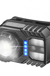 PeakStar PS-571 Sensör XPG COB LED USB Şarj Edilebilir Lityum Pilli Zoomlu Kafa Lambası