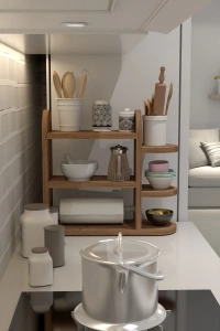 Mutfak Rafı Baharatlık Peçetelik Atlantik Çam