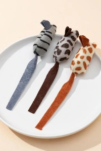 Peluş Fare Kedi Oyuncağı 3 Adet