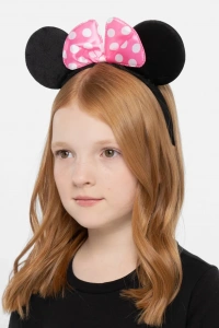 Pembe Fiyonklu Minnie Mouse Tacı