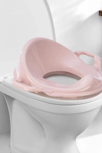 Pembe Kulplu Çocuk Klozet Adaptörü