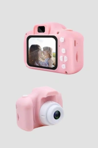 Pembe Mini 1080p HD Çocuk Kamera – 8MP, Video Kaydı,TF Kart Destekli