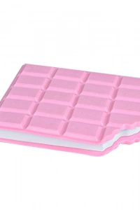 Pembe Peluş Ayıcık, Kar Küresi Ve Pembe Çikolata Not Defteri Hediye Seti