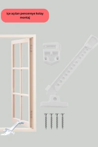 Pencere Cam Emniyet Kilidi Açılma Sınırlayıcı Set